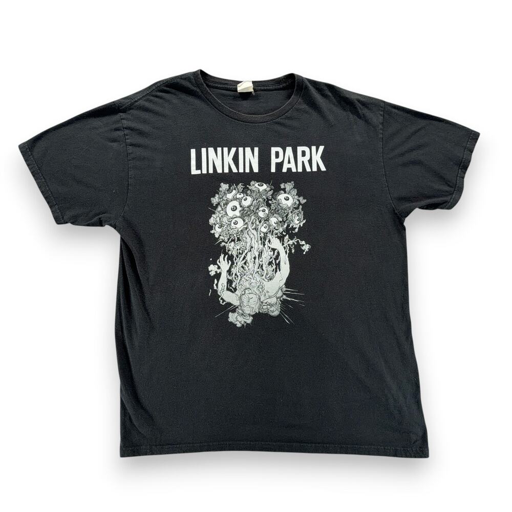 Linkin Park Shirt Adult 2XL XXL Black Band Tee Eyeball Guts Graphic Nu Metal Y2K